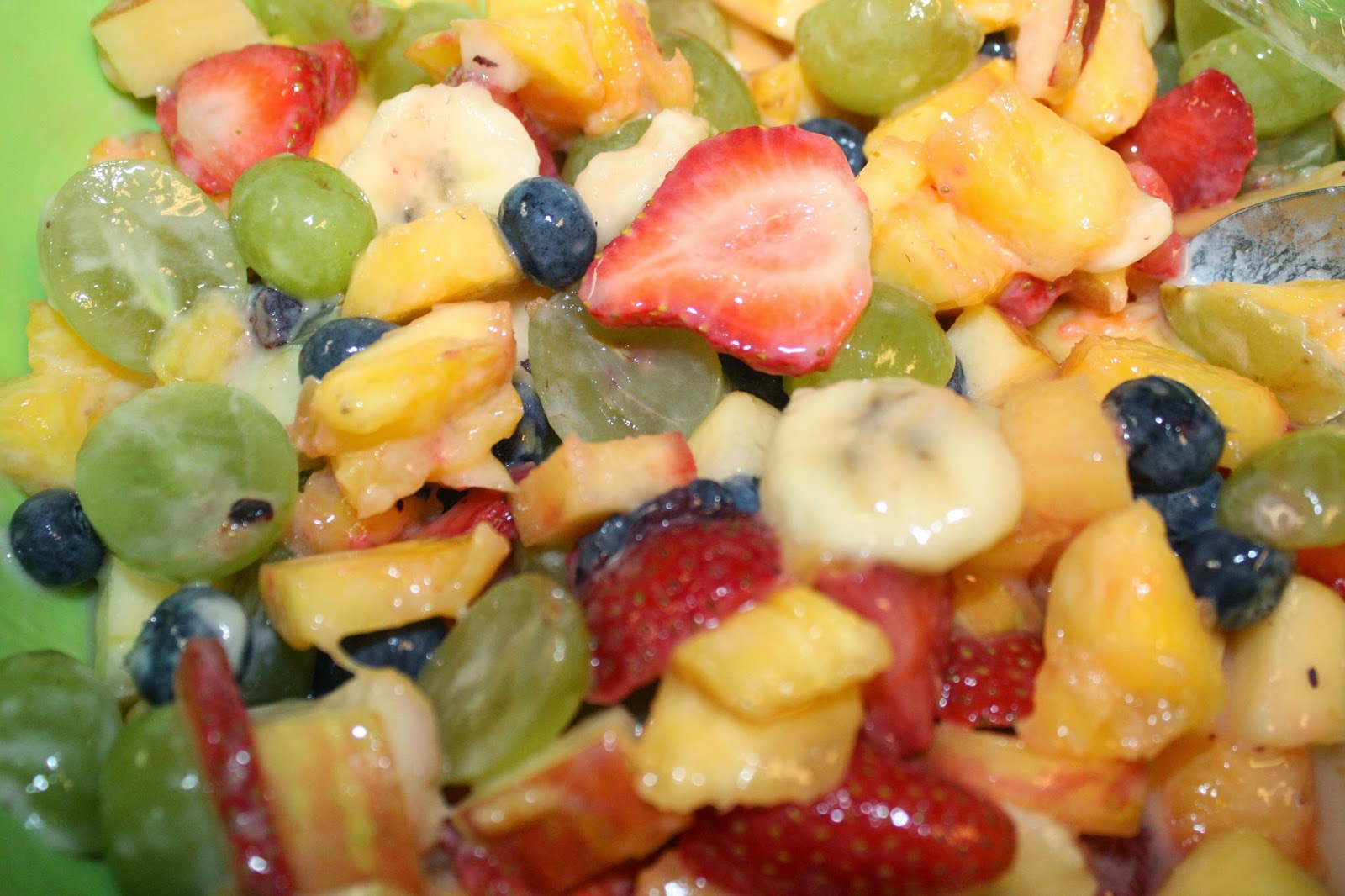 The Ranch Kitchen Low Calorie Fruit Salad with Peachy Orange Sauce