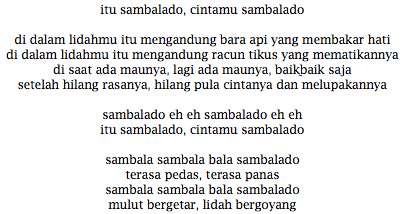 Lirik Lagu Ayu Ting Ting Sambalado Lirik Lagu Ayu Ting Ting Sambalado
