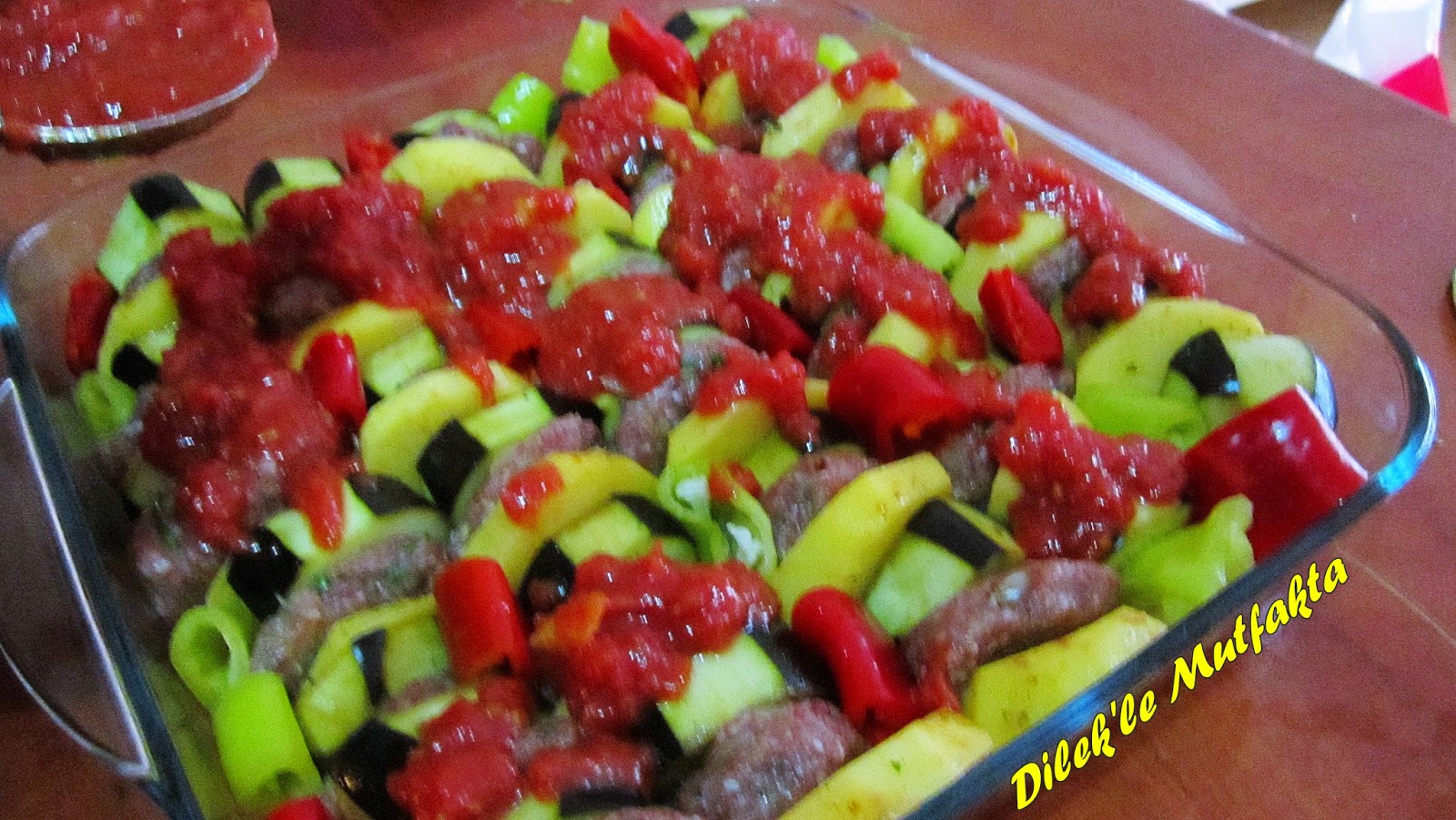 firinda patlican kofte patates