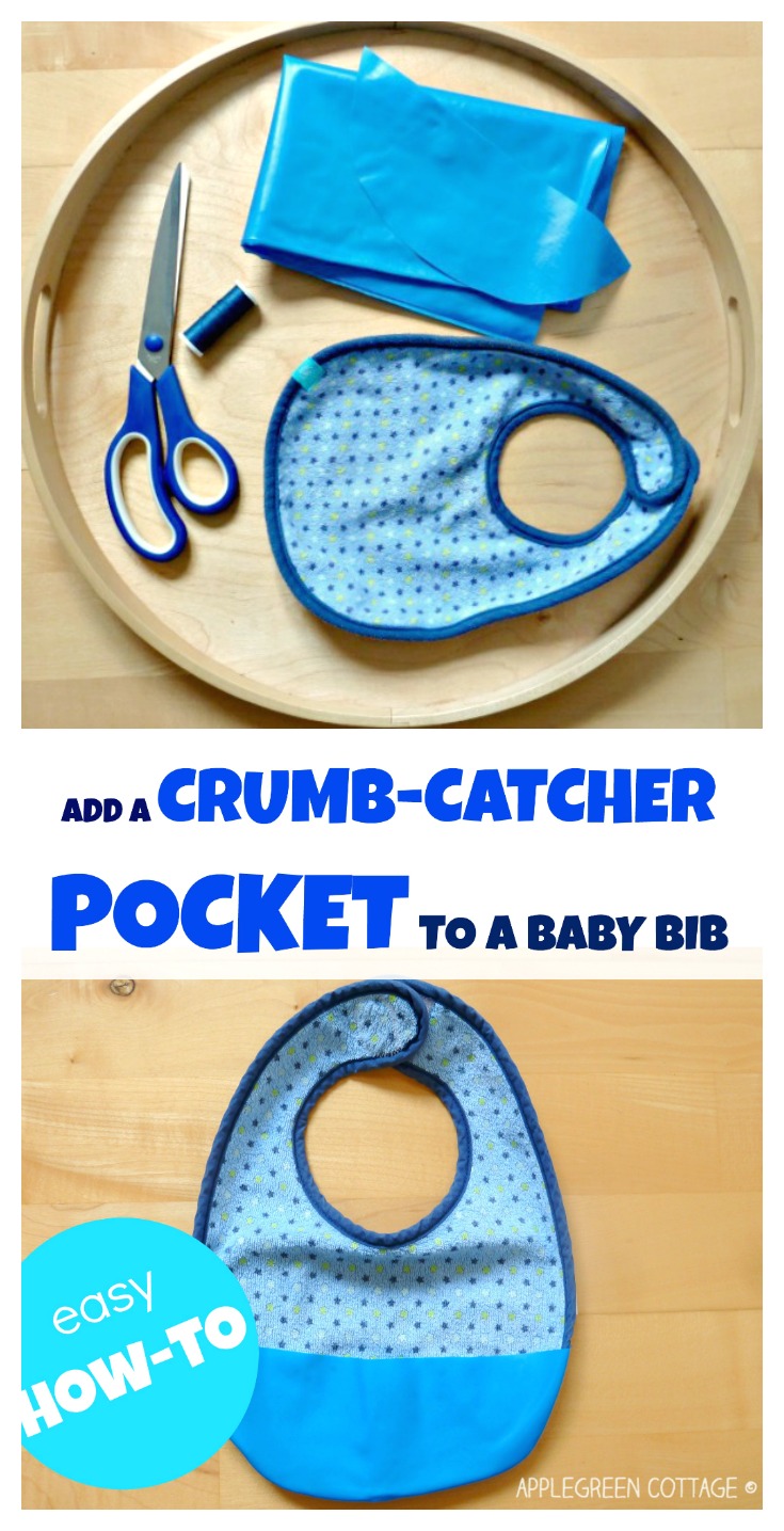 HowTo Make a Crumb Catcher Bib the SMART way AppleGreen Cottage
