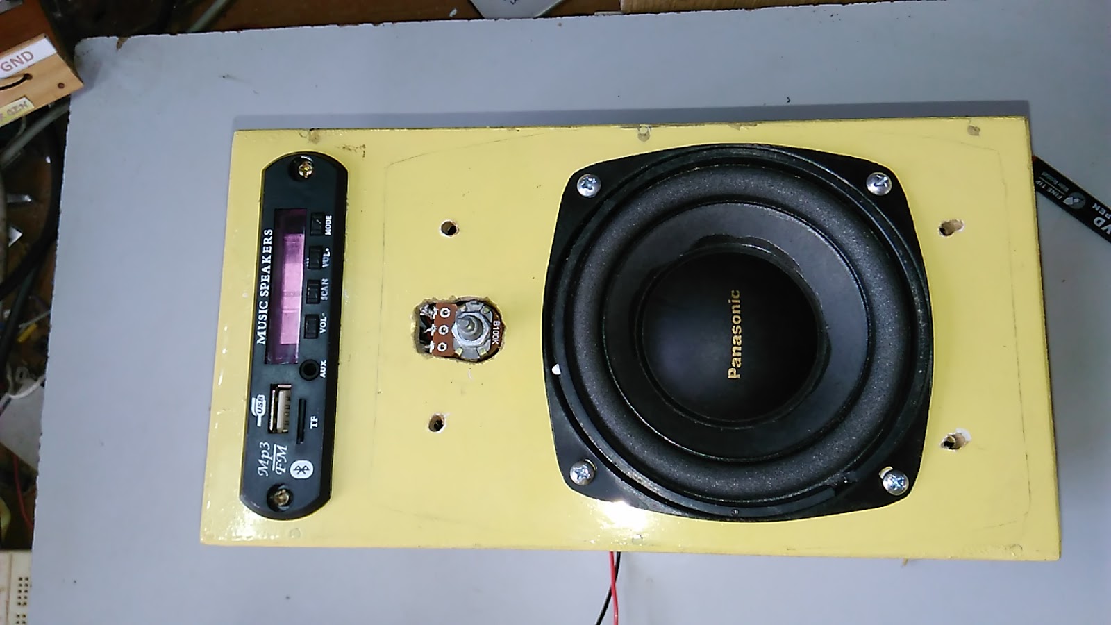 (part5) Bluetooth speaker box assembling (SD card, AUX, FM radio MP3