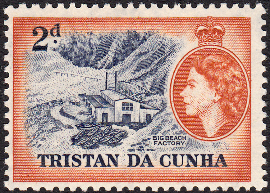 Engraved Stamps! Tristan da Cunha 1954 Definitives
