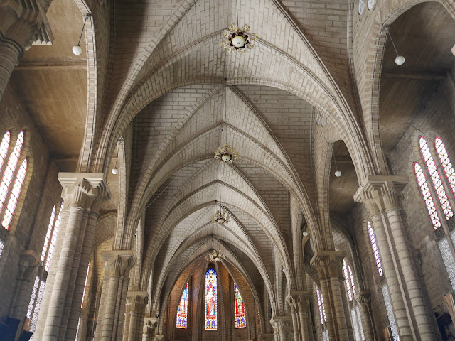 vaulted ceiling inside Nha Trang Cathedral