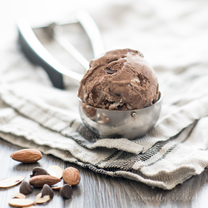 Double Chocolate Almond NoChurn Ice Cream Personally Andrea Double Chocolate Almond NoChurn