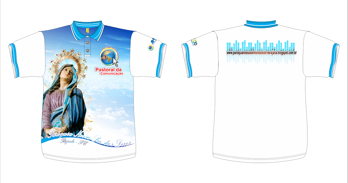 Igreja Católica de Rajada Camisa oficial da Pastoral da Comunicação. Igreja Católica de Rajada Camisa oficial da Pastoral da Comunicação.