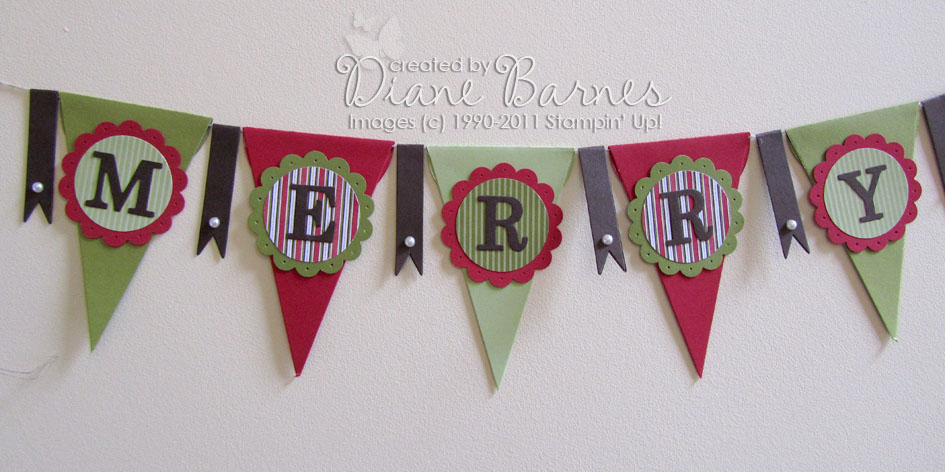 Colour Me Happy Merry Christmas Pennant Banner