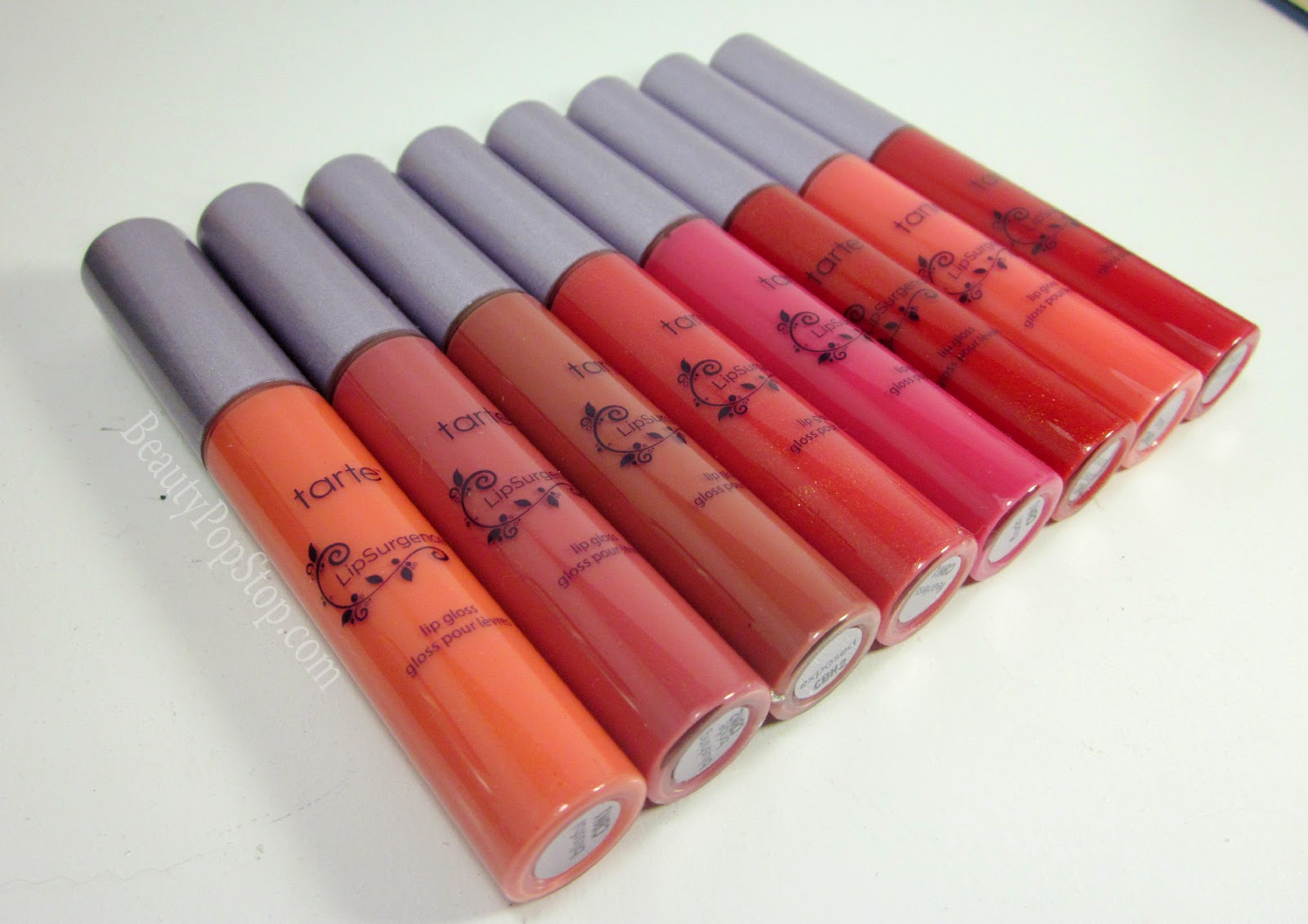 tarte cosmetics lipsurgence lip gloss swatches and review spring 2014