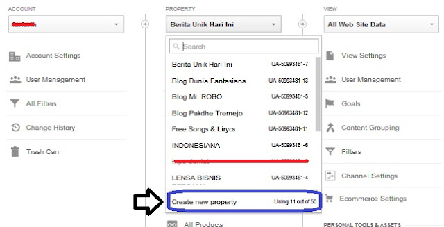 Cara Menambah Property Blog pada Google Analytics