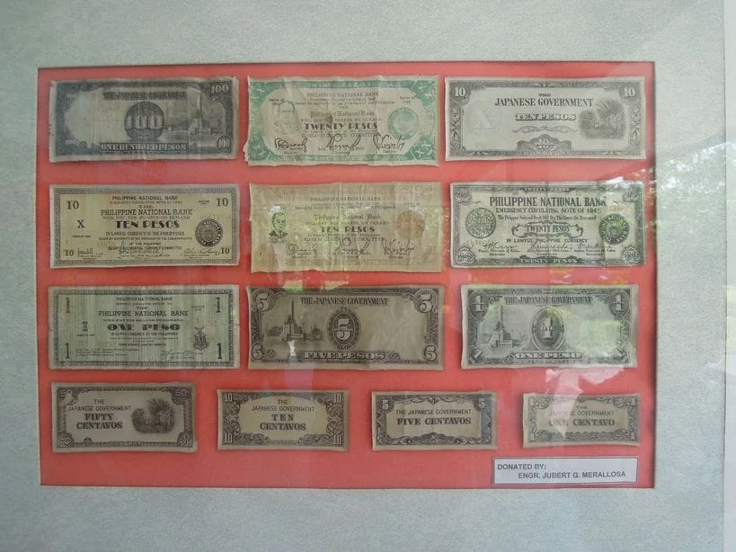 Old bank notes at Corregidor Island