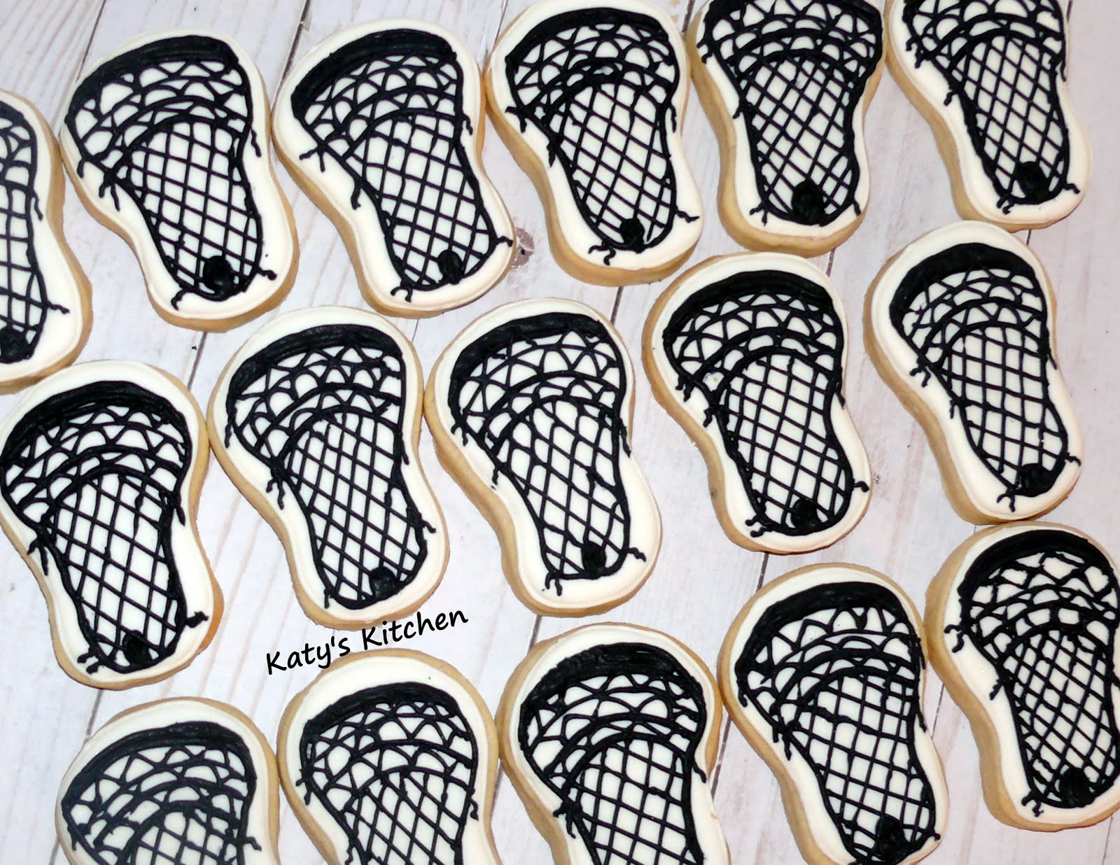 Katy's Kitchen Men's Lacrosse Stick Head Cookies