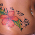 3D Awesome Flowers Tattoo For Young girls