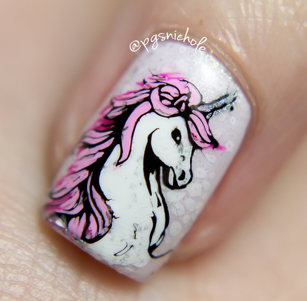 Unicorn Decal Nail Art