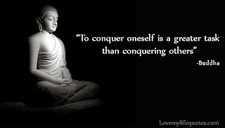 to conquer oneself is a greater task than conquering others