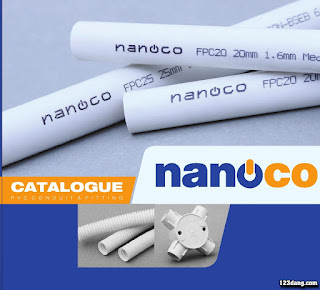 Ống nhựa chống cháy PVC, ống ruột gà PVC, ống cứng luồn dây Nano, Nanoco