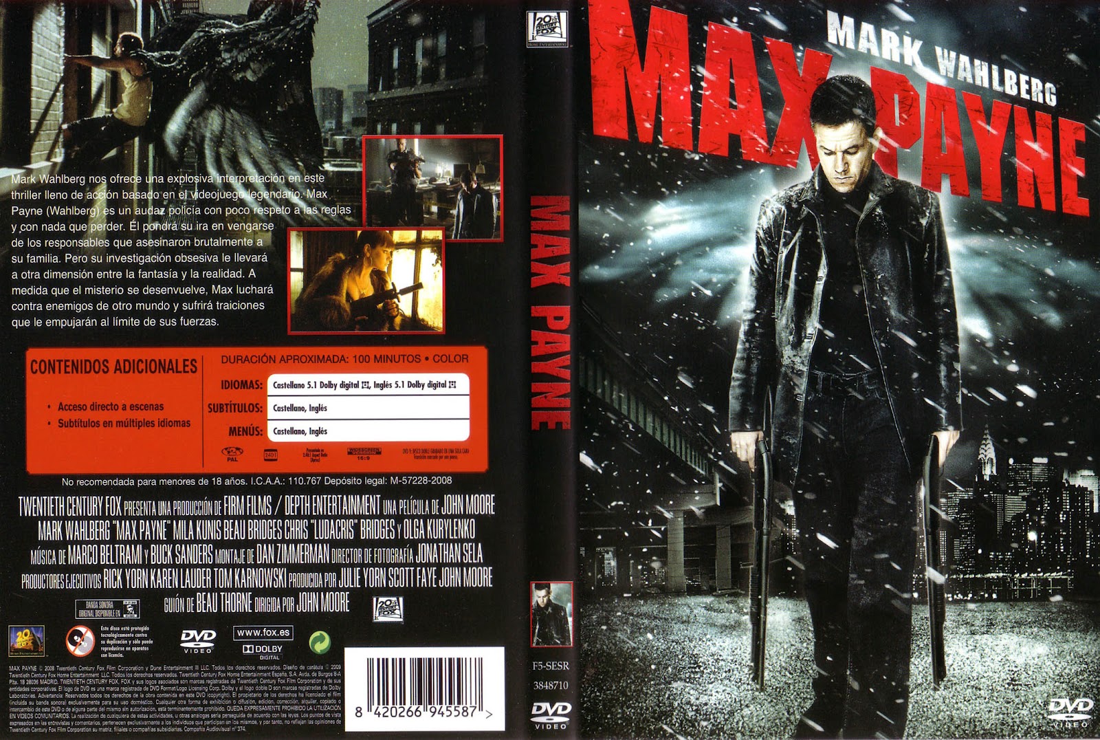 Max Payne  -2008- Mark Wahlberg - Mf y Mg-