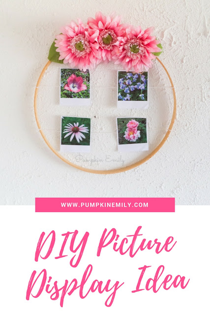 DIY Hanging Picture Display Idea