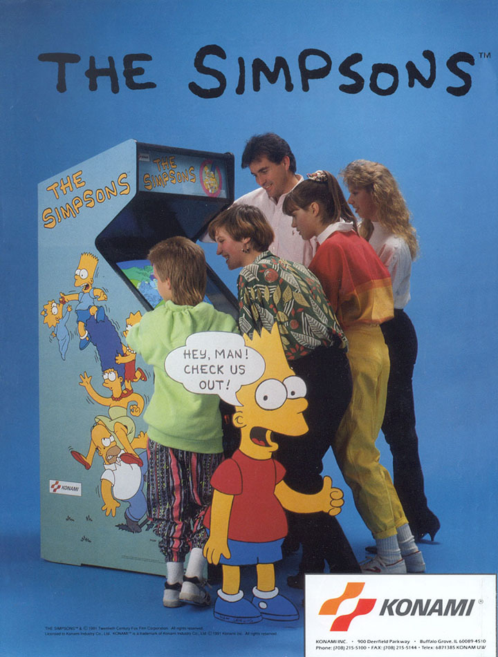 the The Simpsons Arcade Game