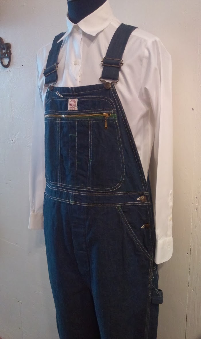 50's tufnut デニムオーバーオール 色落ち濃紺 サイズw33インチ - 北海道 ビンテージ古着屋 Trace のブログ