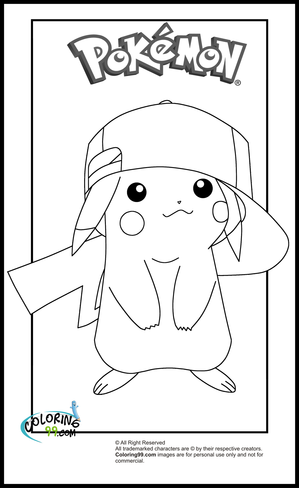 Pikachu Coloring Pages | Minister Coloring