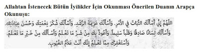 Allahtan İyilik İstemek İçin Dua