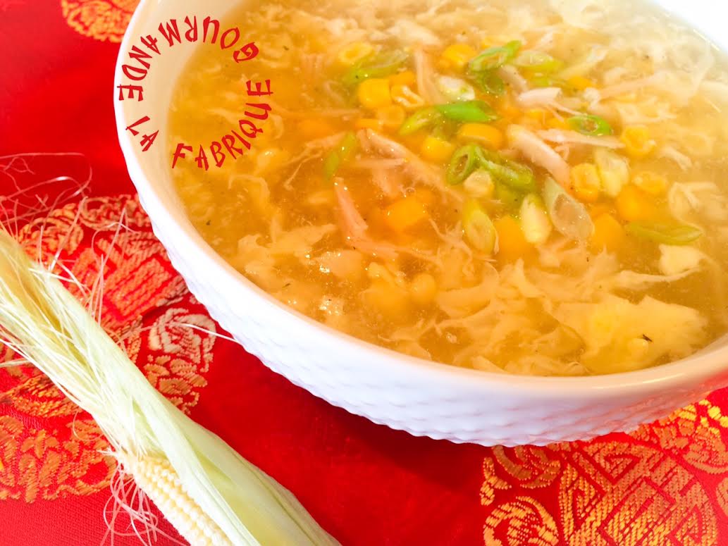 La Fabrique Gourmande Soupe Chinoise au Maïs Poulet et Oeuf Battu Corn