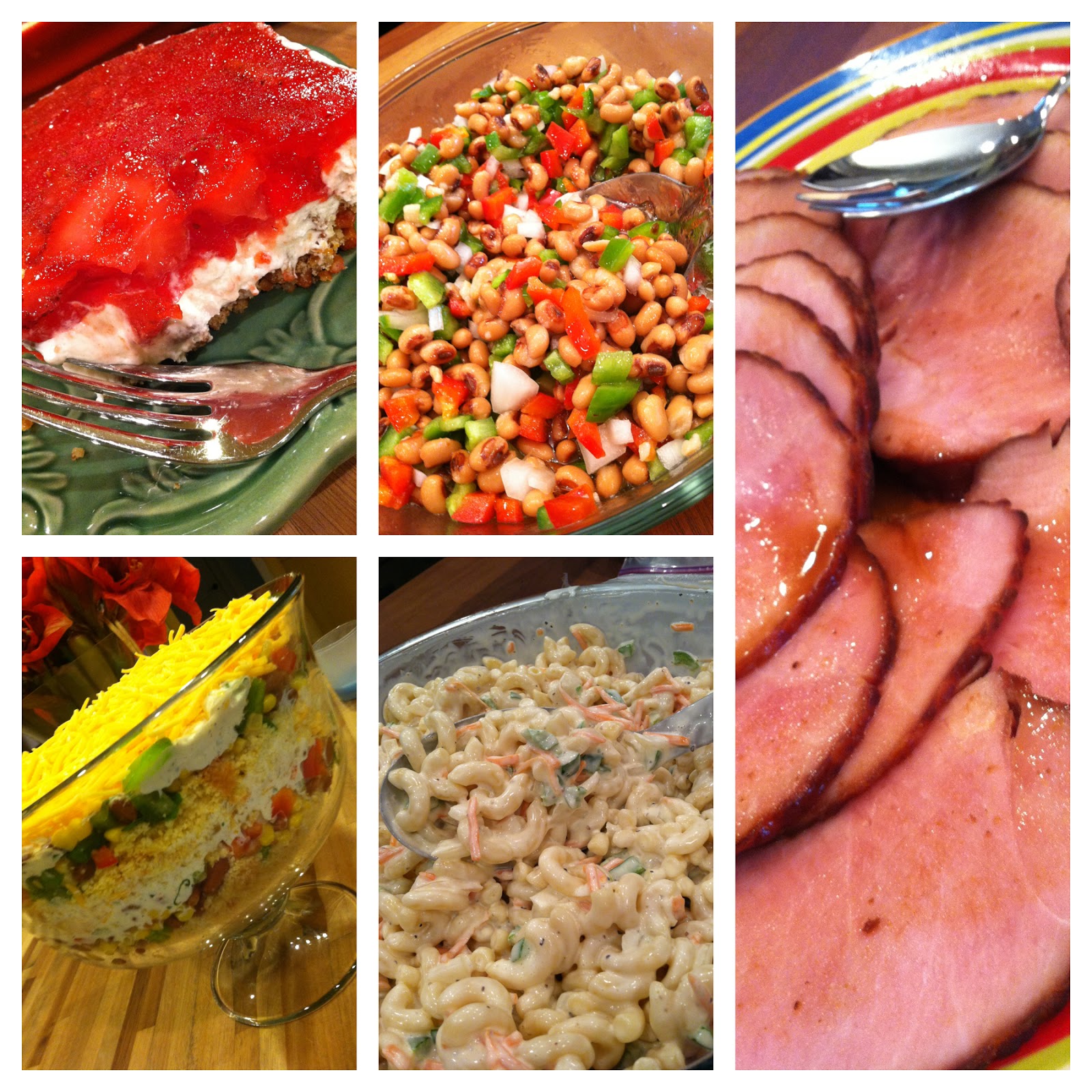 Dream Home Cooking Girl Coca Cola Ham, Blackeyed Pea Salad, Macaroni