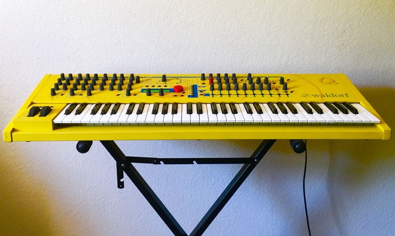 MATRIXSYNTH Yellow WALDORF Q Keyboard Synthesizer