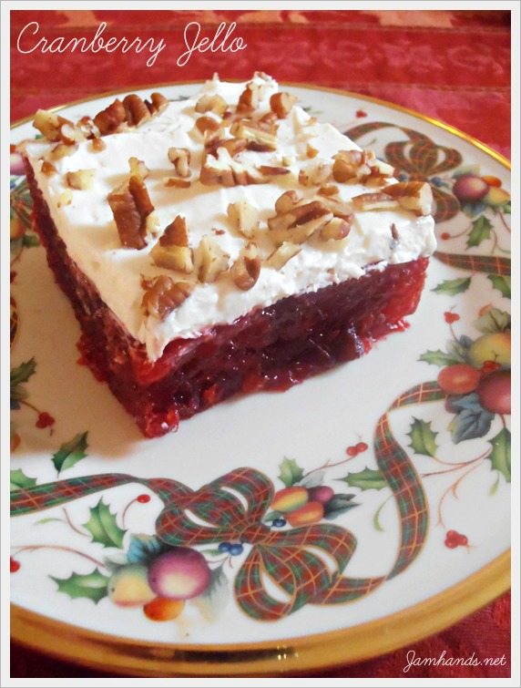 Cranberry Jello Dessert