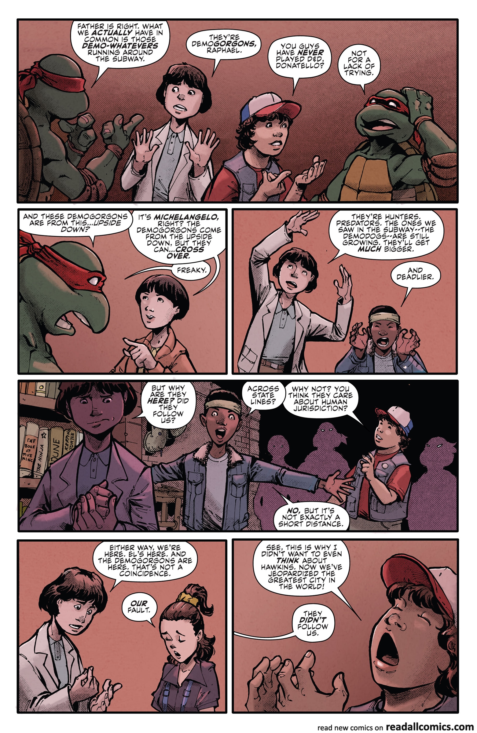 Teenage Mutant Ninja Turtles x Stranger Things chapter 1 page 13