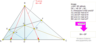 Problem 612: Altitude of a Triangle, Perpendicular, Congruence