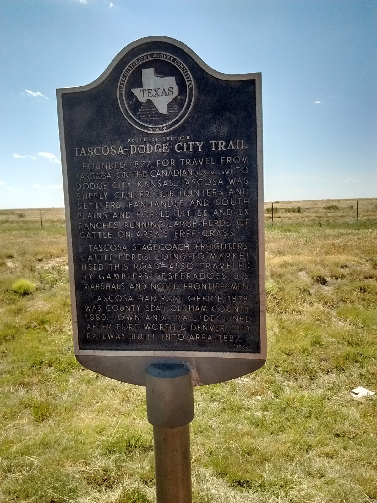 Historical Markers with the Kids Dumas, TX