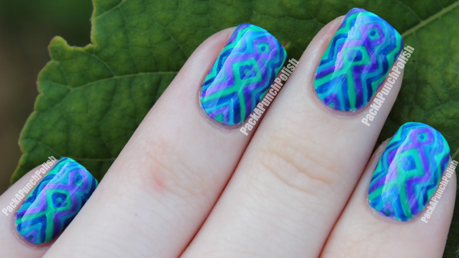 Cool/Warm Colors Nail Art Contest Winner Chalkboard Nails Phoenix