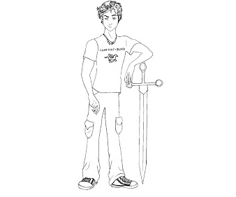 #2 Percy Jackson Coloring Page