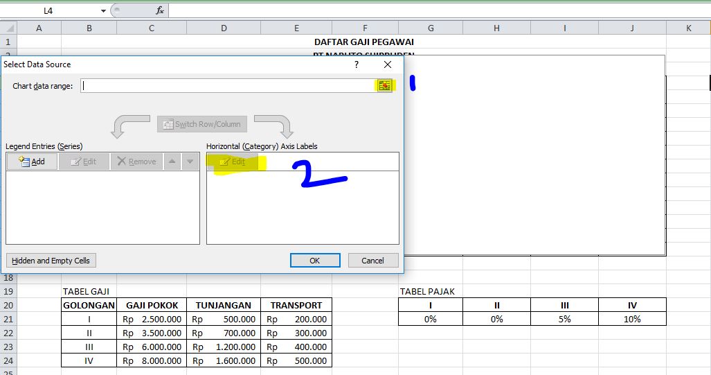 Contoh Data Gaji Karyawan Excel Contoh Rumus If