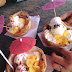 Coconut Ice Cream and Ziplock Milk Tea at Tusan Beach, Bekenu Miri