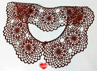 Комір круглими мотивами