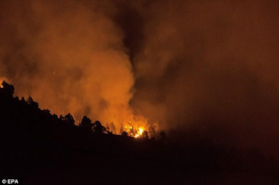 3 Photos: Man accidentally sparks wildfire in canary Islands after lighting "toilet paper"