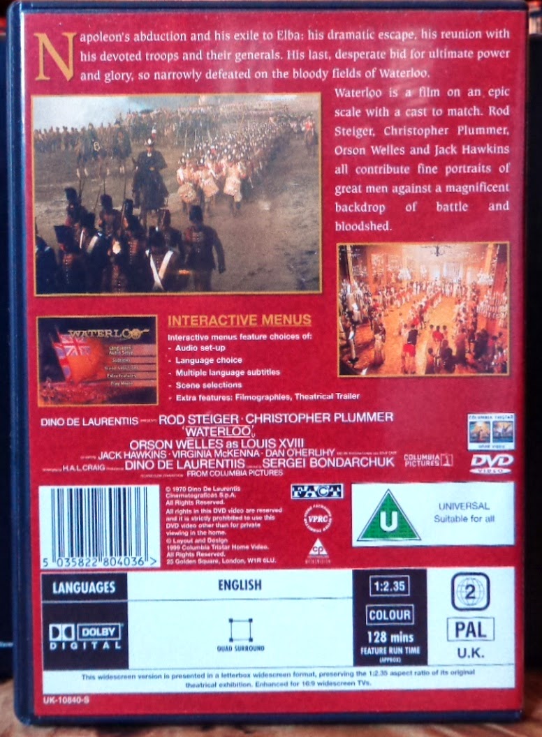 Movies on DVD and Bluray Waterloo (1970)
