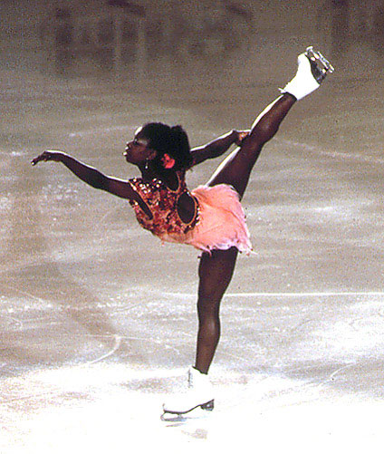 Photograph of French figure skater Surya Bonaly