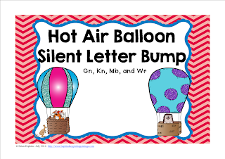  Hot Air Balloon Silent Letter Bump FREEBIE