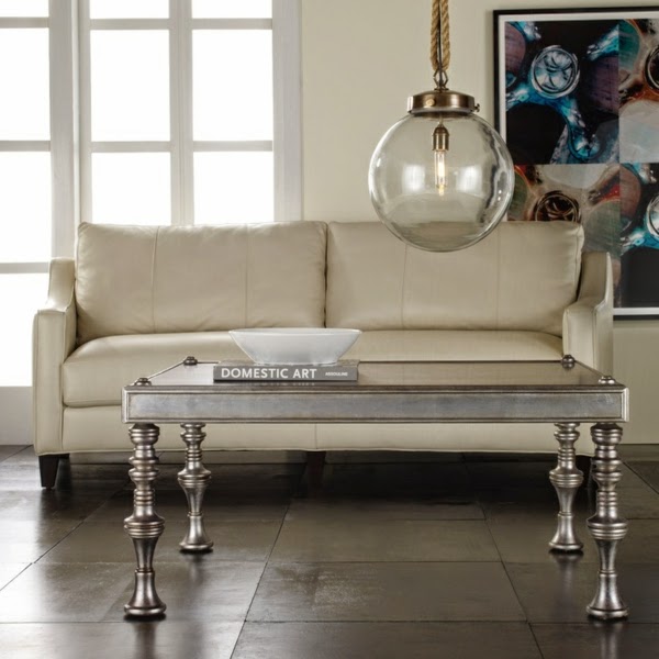 silver coffee table design simple with glass