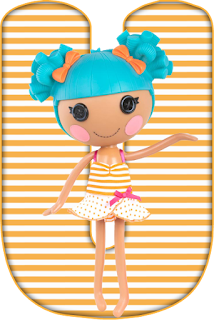 Abecedario Amarillo Lalaloopsy. Yellow Alphabet Lalaloopsy.