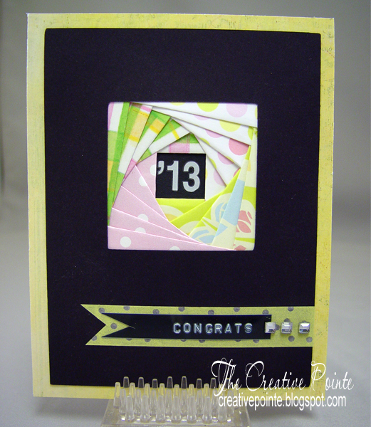 Card A Day Blog Graduation Iris Fold Card card-a-day-blog-graduation-iris-fold-card
