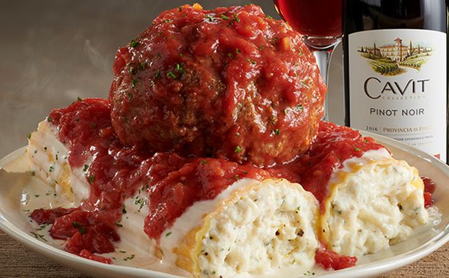 Olive Garden Launches Giant Manicotti as Part of New "Big Italian