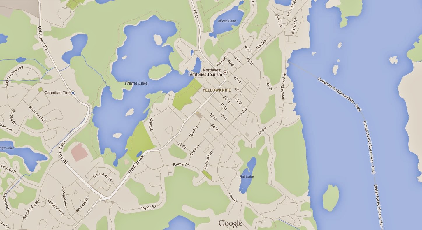 Yellowknife, the land of the Northern Lights