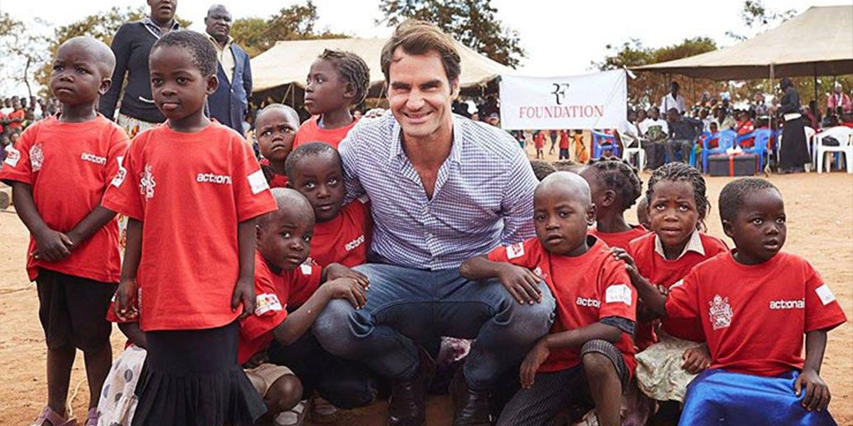 Tennis Player Roger Federer Donated Schooling And Food To A Million Kids Tennis Player Roger Federer Donated Schooling And Food To A Million Kids