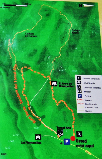Mapas de las Rutas por el Torcal de Antequera