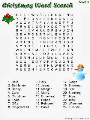 Hard Christmas Word Search 3