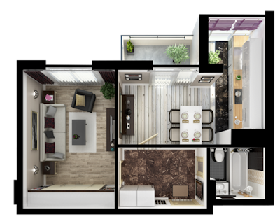 3D house floor plans for multi-story building 3D house floor plans for multi-story building