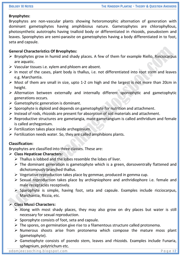 kingdom-plantae-descriptive-question-answers-biology-11th